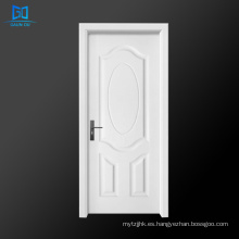 Puertas de madera en el hogar moderno de moda económica puerta moldeada de buena calidad Go-q